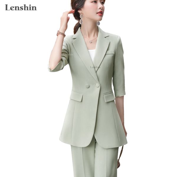 lenshin 2 piece set half sleeve solid pant suit summer wear candy color office lady designs women blazer and wide leg pant sets, White;black
lenshin 2 piece set half sleeve solid pant suit summer wear candy color office lady designs women blazer and wide leg pant sets, White;black