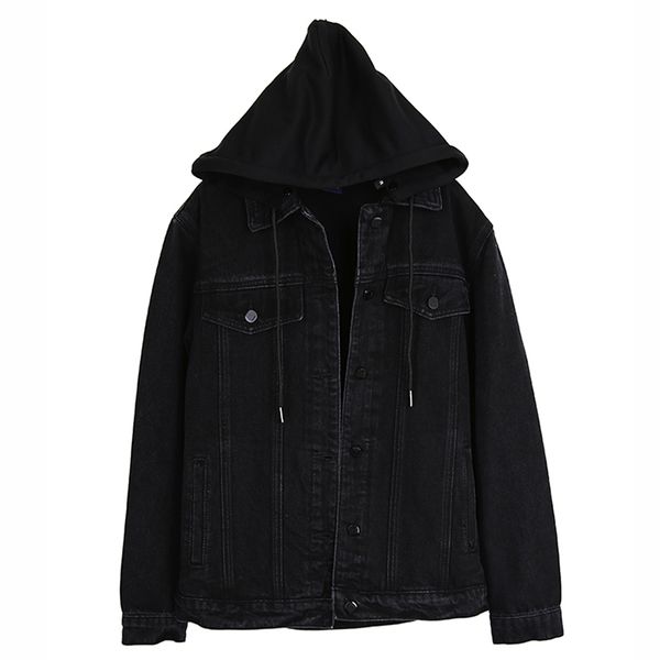 spring autumn 2018 women ripped jean coat with detachable hat long sleeves black jeans coat outwear wide denim jacket outerwear, Black;brown
spring autumn 2018 women ripped jean coat with detachable hat long sleeves black jeans coat outwear wide denim jacket outerwear, Black;brown
