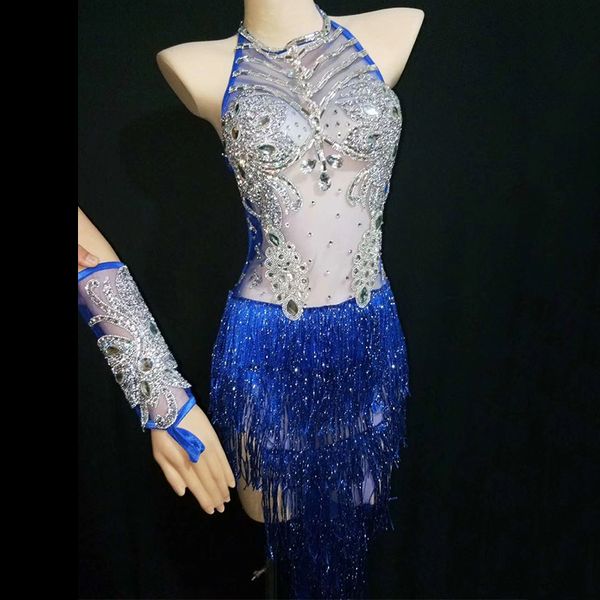 perspective mesh blue rhinestones tassels bodysuit bar dj singer stage outfit crystals fringes dance costumes dt1570, Black;red
perspective mesh blue rhinestones tassels bodysuit bar dj singer stage outfit crystals fringes dance costumes dt1570, Black;red