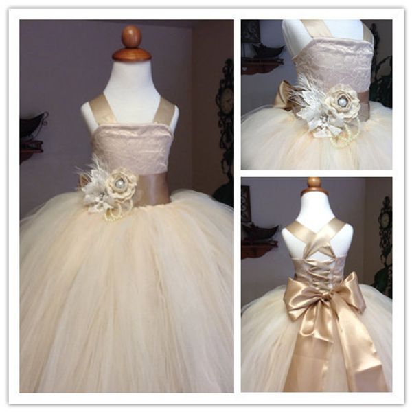 2020 first communion dresses ball gown champagne flower girls pageant dresses for weddings straps flowers sash lace up long, Red;yellow 
2020 first communion dresses ball gown champagne flower girls pageant dresses for weddings straps flowers sash lace up long, Red;yellow