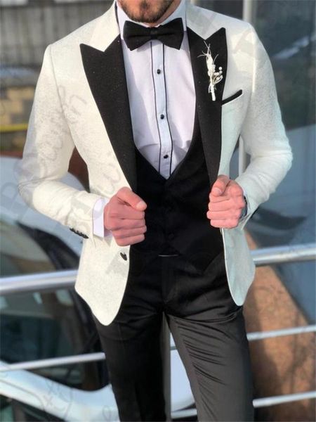 men suits slim fit 3 pieces white tuxedo mens suits costumes groom blazer terno masculino men clothing jacket+pant+vest, White;black
men suits slim fit 3 pieces white tuxedo mens suits costumes groom blazer terno masculino men clothing jacket+pant+vest, White;black
