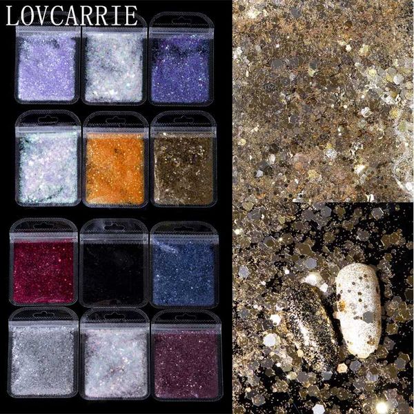 lovcarrie 1 bag nail glitter powder holographic black gold face glitter sequins flakes nail accessories for art decorations, Silver;gold
lovcarrie 1 bag nail glitter powder holographic black gold face glitter sequins flakes nail accessories for art decorations, Silver;gold