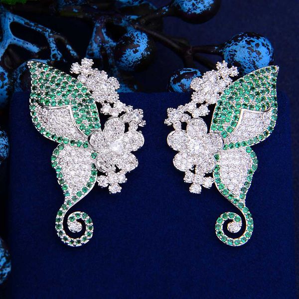 godki luxury butterfly flowers stud earrings for women wedding cubic zircon cz bridal earrings bohemia mom gift trendy new, Golden;silver
godki luxury butterfly flowers stud earrings for women wedding cubic zircon cz bridal earrings bohemia mom gift trendy new, Golden;silver