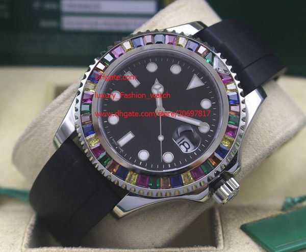 factory supplier luxury wristwatches sapphire glass 40mm stainless steel 116655 black dial diamond bezel automatic mechanical mens watches, Slivery;brown
factory supplier luxury wristwatches sapphire glass 40mm stainless steel 116655 black dial diamond bezel automatic mechanical mens watches, Slivery;brown