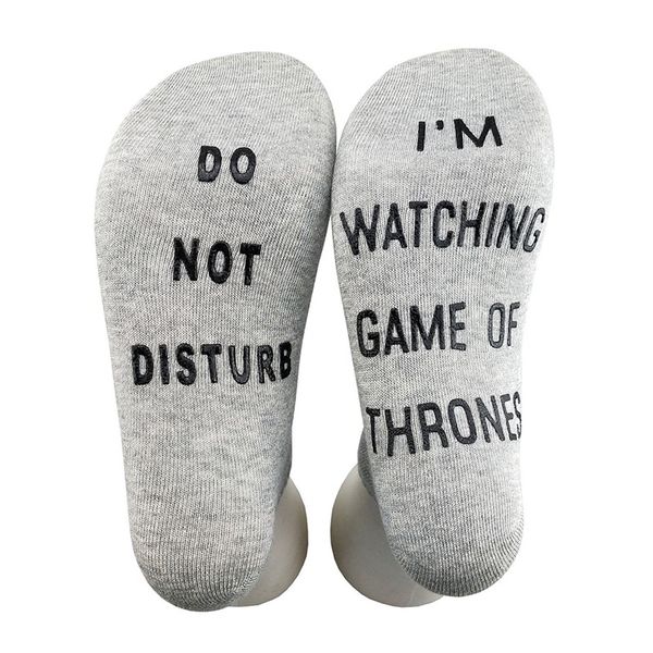 letter printed casual socks cotton spandex hosiery, Black 
letter printed casual socks cotton spandex hosiery, Black