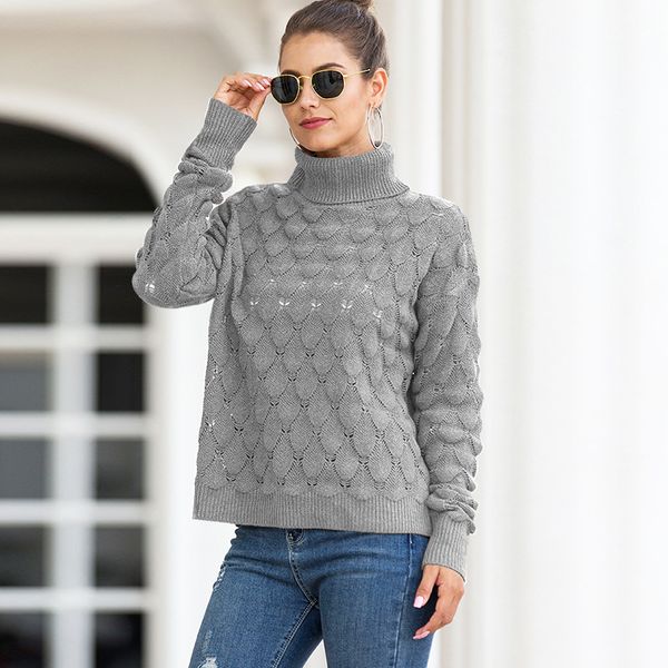 2020 new style for autumn and winter women's knitwear turtleneck pullover scales sweater winter clothes women sweater, White;black
2020 new style for autumn and winter women's knitwear turtleneck pullover scales sweater winter clothes women sweater, White;black