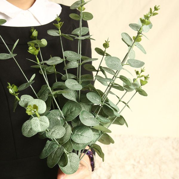 green artificial leaves large eucalyptus leaf plants wall material decorative fake plants for home shop garden party decor 65cm
green artificial leaves large eucalyptus leaf plants wall material decorative fake plants for home shop garden party decor 65cm