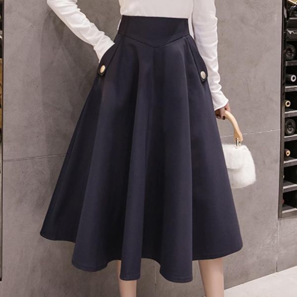 plus size 2xl 2019 spring autumn women high waist a-line skirt knee length pleated skirt, Black
plus size 2xl 2019 spring autumn women high waist a-line skirt knee length pleated skirt, Black