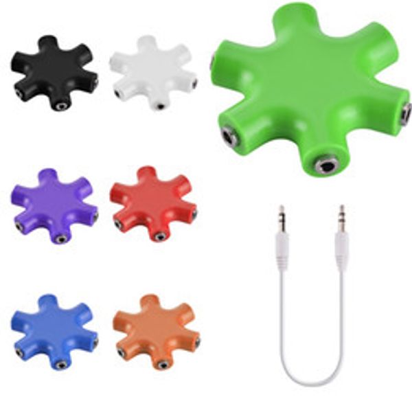 1 to 5 3.5mm audio cable earphone splitter adapter 6way headphone multi splitter audio adapter earphone 3.5hub
1 to 5 3.5mm audio cable earphone splitter adapter 6way headphone multi splitter audio adapter earphone 3.5hub