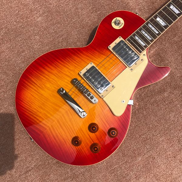 Handmade electric guitar cherry bur t color fret cream binding a piece of neck body tune o matic bridge hipping
Handmade electric guitar cherry bur t color fret cream binding a piece of neck body tune o matic bridge hipping