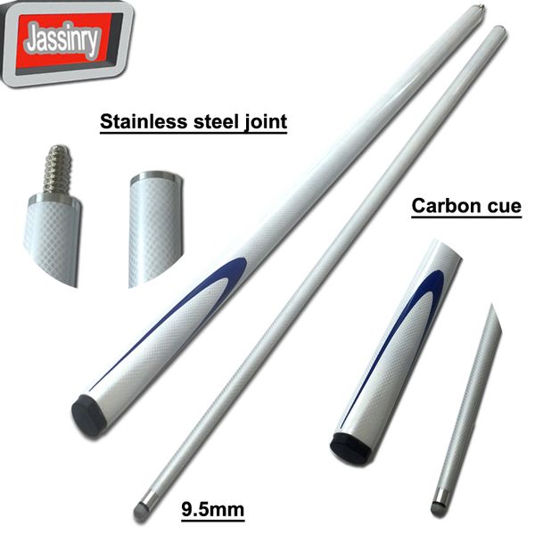 9.5mm white carbon snooker cues 1/2 split stainless steel joint pool billiards cue sticks billiards accessories
9.5mm white carbon snooker cues 1/2 split stainless steel joint pool billiards cue sticks billiards accessories