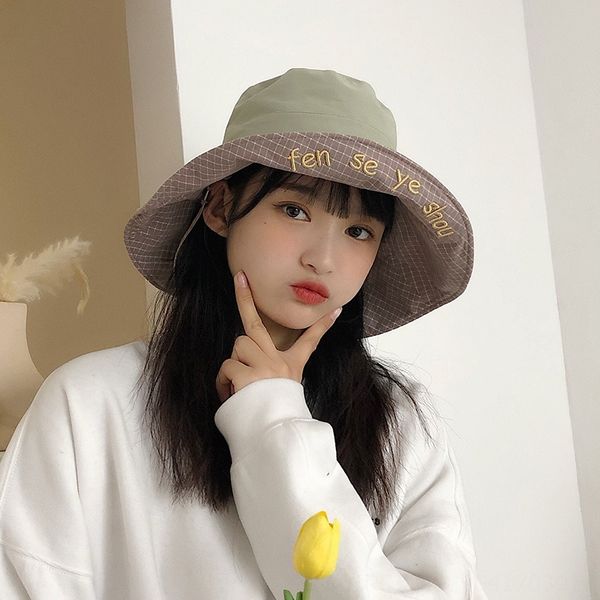 summer 2020 double-sided female plaid fisherman sunscreen legged fisherman hat ins sunscreen hat male, Blue;gray
summer 2020 double-sided female plaid fisherman sunscreen legged fisherman hat ins sunscreen hat male, Blue;gray