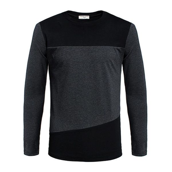 men's cotton large long sleeve t-shirt men's round neck simple fashion contrast color splicing cotton long sleeve t-shirt top, White;black
men's cotton large long sleeve t-shirt men's round neck simple fashion contrast color splicing cotton long sleeve t-shirt top, White;black