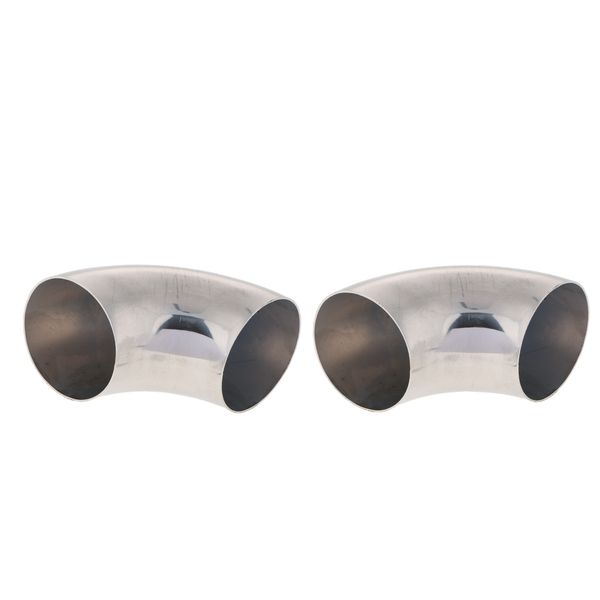 2x 90 degree tight stainless exhaust mandrel bend tube pipe bend 2\" od