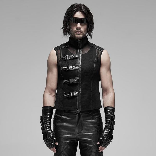 панк rave мужского punk стиль see-vest через неэластичной сплетенные сетки pensonality красивого slim fit рукава жилет, Black;white
панк rave мужского punk стиль see-vest через неэластичной сплетенные сетки pensonality красивого slim fit рукава жилет, Black;white