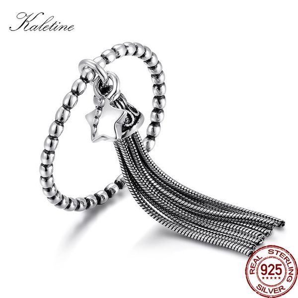 women bell tassel rings star trail 925 sterling silver ring with pendant finger ringlet for woman bohemia jewelry kltr095, Golden;silver
women bell tassel rings star trail 925 sterling silver ring with pendant finger ringlet for woman bohemia jewelry kltr095, Golden;silver