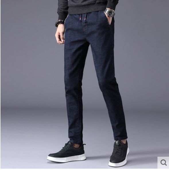 the blue popular logo jeans male elastic cultivate one's morality man han edition tide pants zipper foot trousers
the blue popular logo jeans male elastic cultivate one's morality man han edition tide pants zipper foot trousers