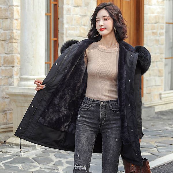 winter parkas 2019 winter women's parkas coats hooded fur collar thick section warm jackets snow coat jacket, Black
winter parkas 2019 winter women's parkas coats hooded fur collar thick section warm jackets snow coat jacket, Black