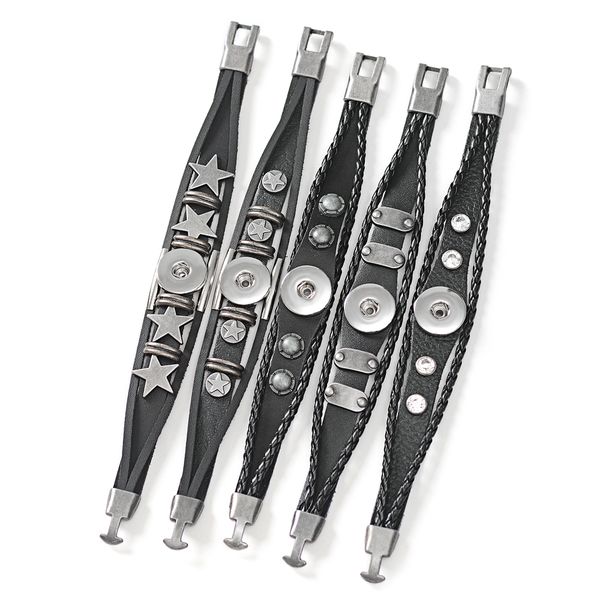 10pcs/lot snap bracelet vintage metal leather bangle fit 18mm snap button charms for women jewelry nn-761*10, Golden;silver
10pcs/lot snap bracelet vintage metal leather bangle fit 18mm snap button charms for women jewelry nn-761*10, Golden;silver