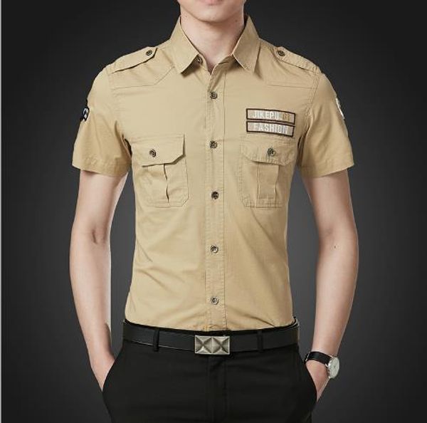 5XL Mens Summer Solid Color Shirts Prockets Turn Dowen Clooar Short Sleeve Fashion Homme Clothing Fashion Casual Appaarel
5XL Mens Summer Solid Color Shirts Prockets Turn Dowen Clooar Short Sleeve Fashion Homme Clothing Fashion Casual Appaarel