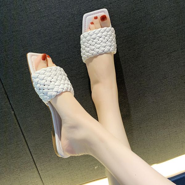 new slippers woven leather women sandal open toe flat casual slides valentine summer outdoor beach female flip flops 2020, Black
new slippers woven leather women sandal open toe flat casual slides valentine summer outdoor beach female flip flops 2020, Black