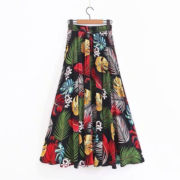 popular new midi skirt mujer csb45-1916 european and american wind printed half-length skirt, Black
popular new midi skirt mujer csb45-1916 european and american wind printed half-length skirt, Black