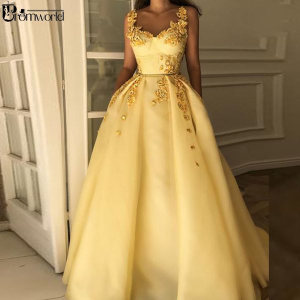 yellow muslim formal dress 2019 sweetheart flower straps islamic dubai saudi arabic long elegant evening gown prom dresses long, White;black
yellow muslim formal dress 2019 sweetheart flower straps islamic dubai saudi arabic long elegant evening gown prom dresses long, White;black