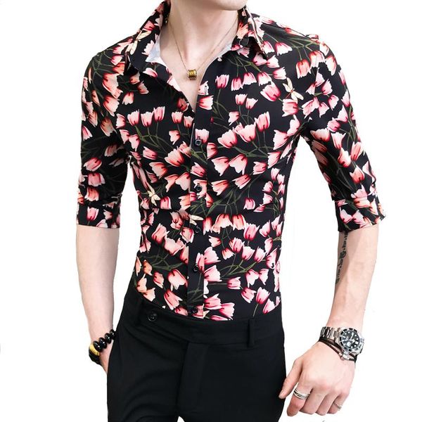 loldeal summer men's cropped sleeve shirt print shirt, slim men's print korean style casual shirt, White;black
loldeal summer men's cropped sleeve shirt print shirt, slim men's print korean style casual shirt, White;black