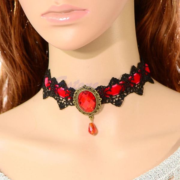 retro women gothic false collar lace choker bead pendants necklace fancy dress, Golden;silver
retro women gothic false collar lace choker bead pendants necklace fancy dress, Golden;silver