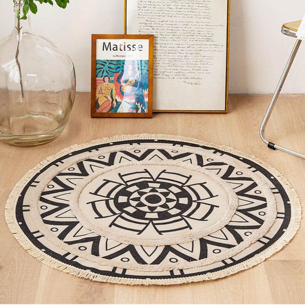 macrame round carpet for living room mandala cotton linen floor mats bohemia tassel decor hand tufted bedroom rugs and carpets
macrame round carpet for living room mandala cotton linen floor mats bohemia tassel decor hand tufted bedroom rugs and carpets