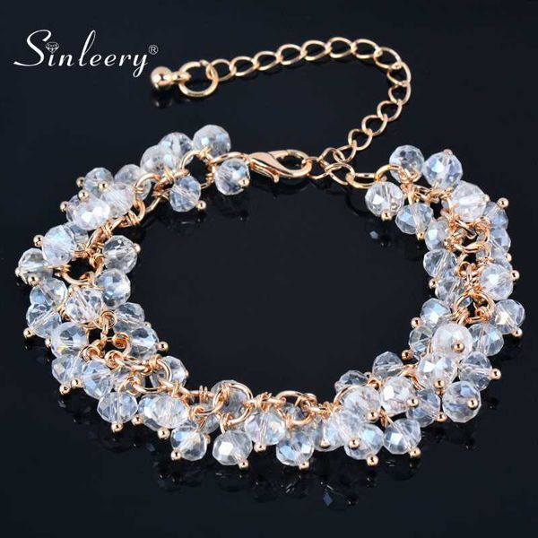 sinleery multicolor crystal beads charm bracelets for women white red color cubic zirconia adjustable chain length sl040 ssh, Golden;silver
sinleery multicolor crystal beads charm bracelets for women white red color cubic zirconia adjustable chain length sl040 ssh, Golden;silver