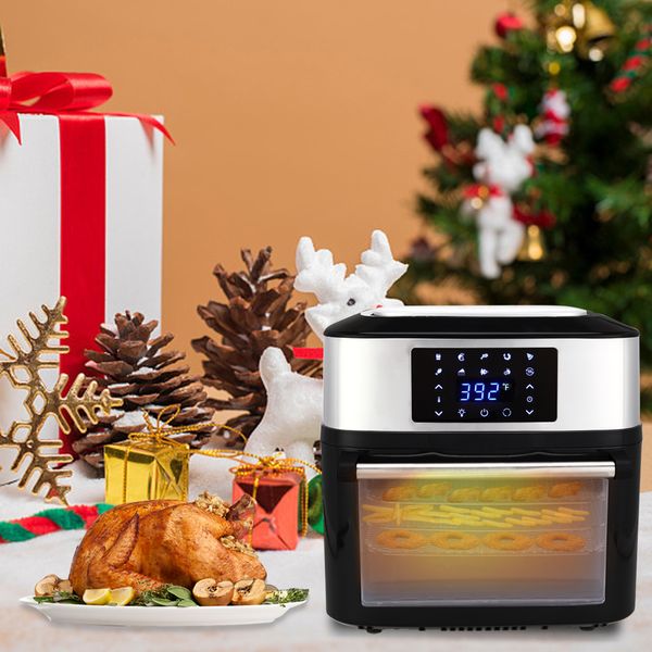 16l air fryer 1800w electric air fryers oven & oilless kitchen cooker led touchscreen black home cooking
16l air fryer 1800w electric air fryers oven & oilless kitchen cooker led touchscreen black home cooking