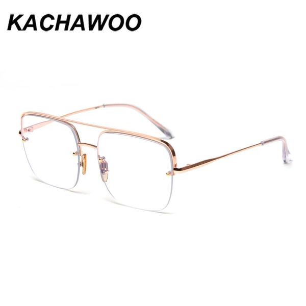 kachawoo anti blue light glasses for computer men semi rimless eyeglasses optical woman big square metal half frame, White;black
kachawoo anti blue light glasses for computer men semi rimless eyeglasses optical woman big square metal half frame, White;black