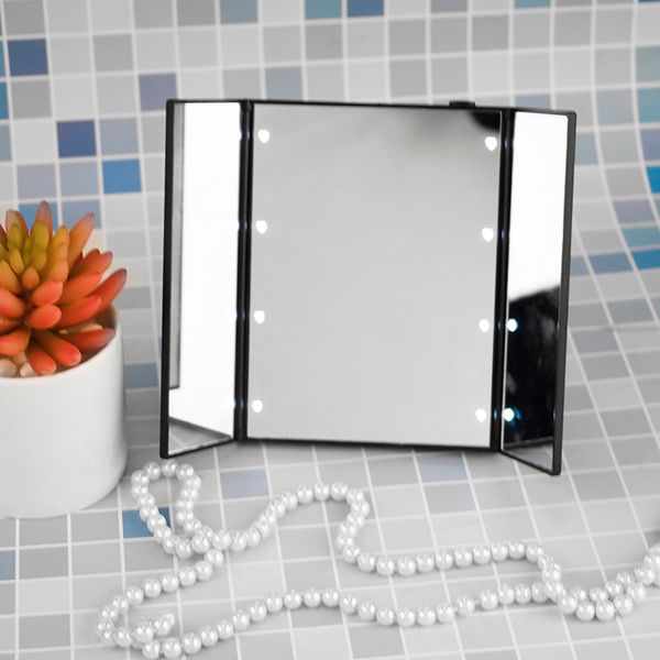 1pc makeup mirror led light illuminated foldable make up cosmetic tablemirror 8 high brightness white led
1pc makeup mirror led light illuminated foldable make up cosmetic tablemirror 8 high brightness white led
