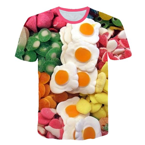 2019 new interesting candy cotton candy t-shirt crisp color button-shaped 3d printed t shirt harajuku streetwear t shirt, White;black
2019 new interesting candy cotton candy t-shirt crisp color button-shaped 3d printed t shirt harajuku streetwear t shirt, White;black