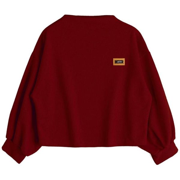 klv crewneck women's sweats pullover women's loose long sleeve solid color hoodie wild women sweatshirt blouse top, Black
klv crewneck women's sweats pullover women's loose long sleeve solid color hoodie wild women sweatshirt blouse top, Black