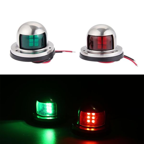 1 pair 2pcs boat accessories stainless steel 12v led bow sailing signal navigation lamp red green light for marine yacht pontoon
1 pair 2pcs boat accessories stainless steel 12v led bow sailing signal navigation lamp red green light for marine yacht pontoon