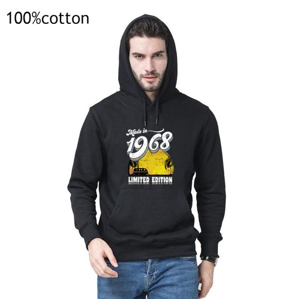 2020 men hoodie shirt made in 1968 all original parts 50th birthday gift hoodie long sleeve o-neck sunlight men print top, Black
2020 men hoodie shirt made in 1968 all original parts 50th birthday gift hoodie long sleeve o-neck sunlight men print top, Black
