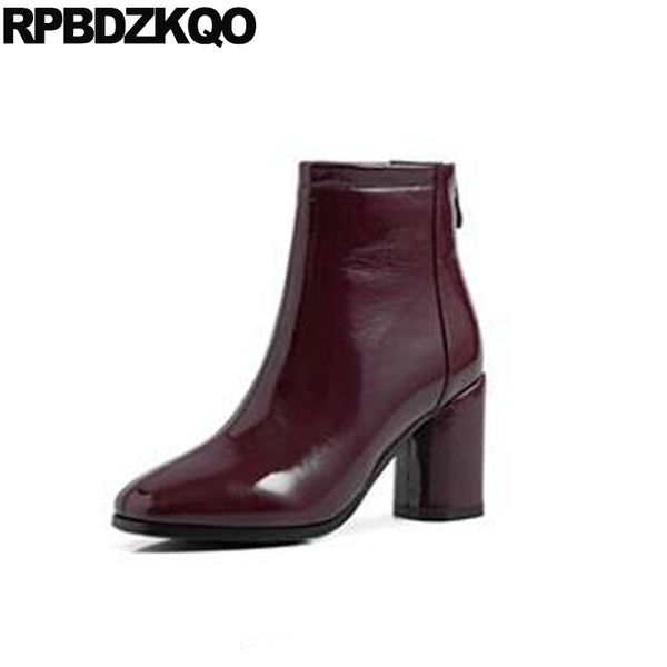 chunky boots big size block 10 12 44 plus designer shoes women luxury 2019 high heel patent leather square toe booties new, Black
chunky boots big size block 10 12 44 plus designer shoes women luxury 2019 high heel patent leather square toe booties new, Black
