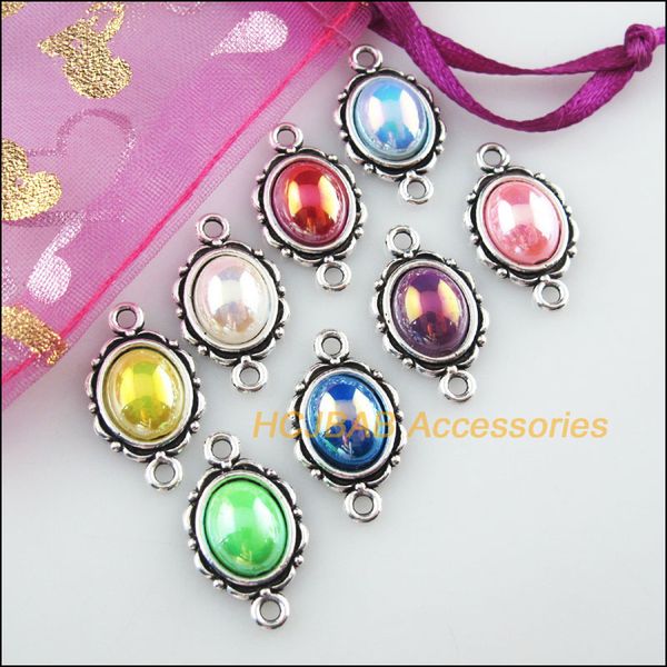 16 new flower acrylic connectors mixed charms tibetan silver pendant 12x21mm, Bronze;silver
16 new flower acrylic connectors mixed charms tibetan silver pendant 12x21mm, Bronze;silver