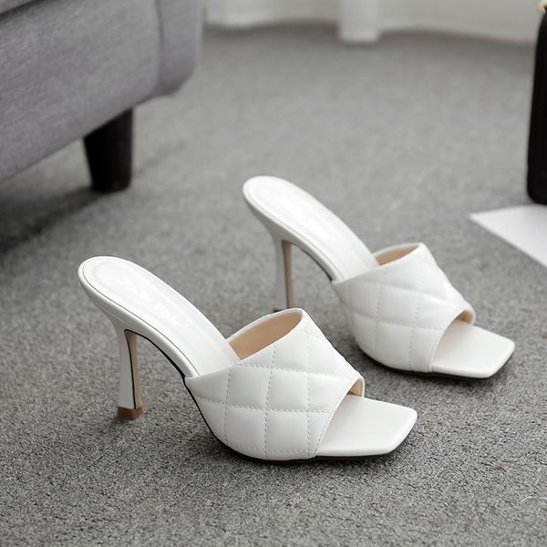 women's pu leather stiletto heel sandals outdoor sandles, Black