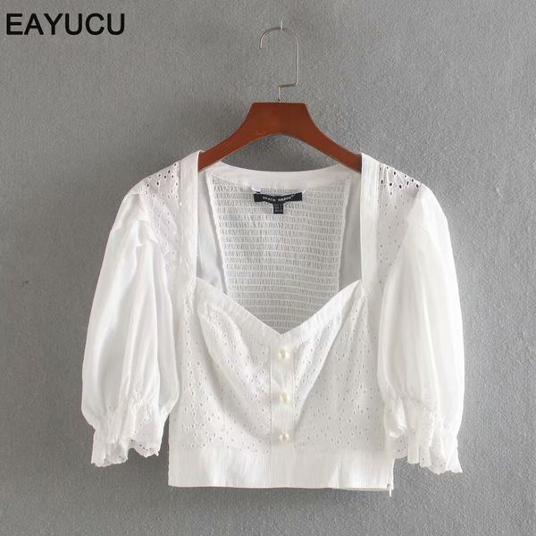 eayucu 2020 fashion cotton lantern sleeve white blouses vintage v neck embroidery female blouse shirts chic et033
eayucu 2020 fashion cotton lantern sleeve white blouses vintage v neck embroidery female blouse shirts chic et033