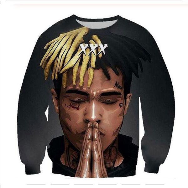 new fashion women /mens xxxtentacion funny 3d print crewneck sweatshirt jumper women/men fashion clothing xs037, Black
new fashion women /mens xxxtentacion funny 3d print crewneck sweatshirt jumper women/men fashion clothing xs037, Black