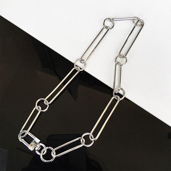 2020 100% handmade men women metal chain necklace heavy duty chain padlock choker metal collar, Golden;silver
2020 100% handmade men women metal chain necklace heavy duty chain padlock choker metal collar, Golden;silver