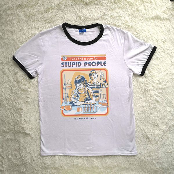 designer shirt womens tshirt new brand vintage style funny lets find a cure for stupid people letters summer cotton t shirt women, White
designer shirt womens tshirt new brand vintage style funny lets find a cure for stupid people letters summer cotton t shirt women, White