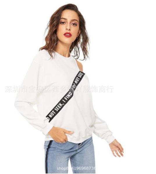 the new autumn 2020 model is a hit in europe and the us for women's casual monograph printed long-sleeved off-the-shoulder t-shirt, White
the new autumn 2020 model is a hit in europe and the us for women's casual monograph printed long-sleeved off-the-shoulder t-shirt, White