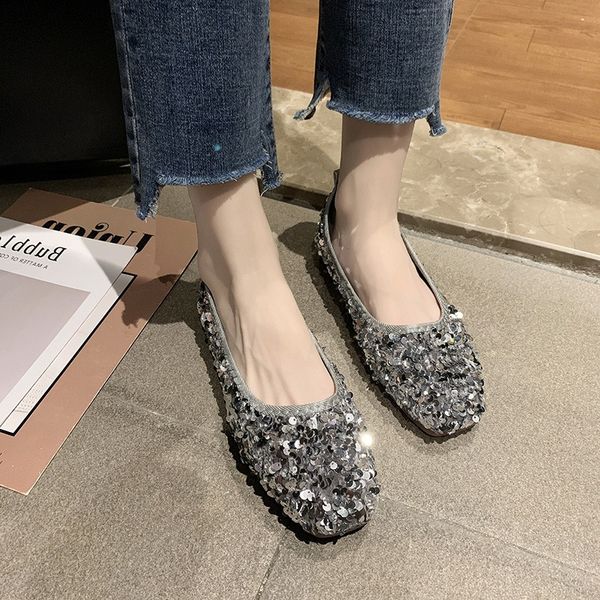 new style shoes suitable feet wide-leg sequin single shoes women's 2019 autumn peas fat xian yuan head gentle cloth side scoop b, Black
new style shoes suitable feet wide-leg sequin single shoes women's 2019 autumn peas fat xian yuan head gentle cloth side scoop b, Black