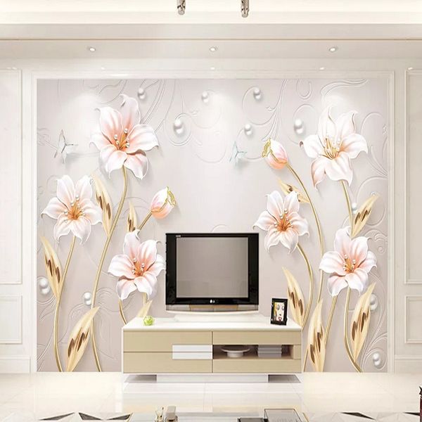 custom large mural 3d wallpaper modern fashion creative flower luxury jewelry golden leaves room wall decor deep 5d embossed
custom large mural 3d wallpaper modern fashion creative flower luxury jewelry golden leaves room wall decor deep 5d embossed