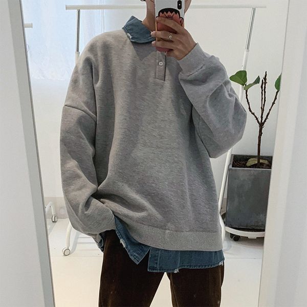 2019 men's spring and autumn new casual contrast color long-sleeved lapel hoodies loose temperament trend cotton harajuku, Black
2019 men's spring and autumn new casual contrast color long-sleeved lapel hoodies loose temperament trend cotton harajuku, Black