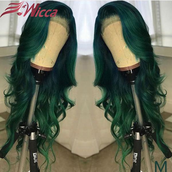 13x6 lace front human hair wigs for women ombre green brazilian body wave remy human hair wigs with baby wicca, Black;brown
13x6 lace front human hair wigs for women ombre green brazilian body wave remy human hair wigs with baby wicca, Black;brown